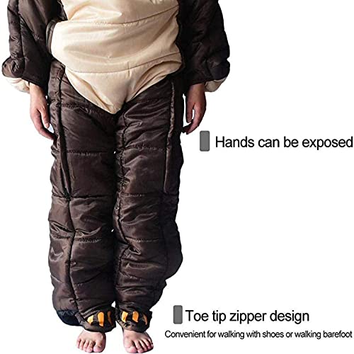 Extreme Weather Wearable Sleeping Bag for Camping - Lightweight & Warm Cold Weather Sleeping Bag Suit for Outdoor Adventures, Hiking, Backpacking, and Winter Survival
