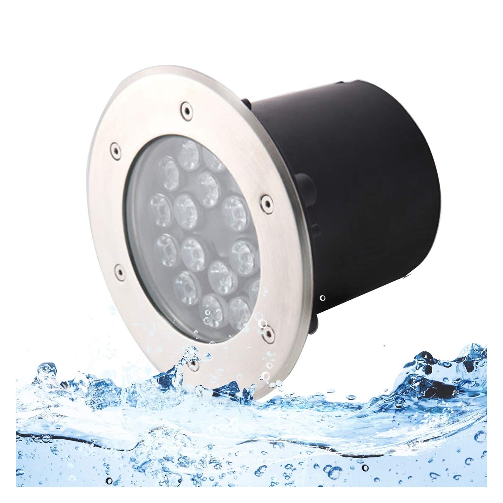 ALGFree-Chair Waterproof IP68 LED Inground Light - 18W RGB Outdoor Recessed Garden Lighting for Pathways, Patios, Bridges & Landscape | AC 85-265V | Perfect for Garden Decor, Walkway Illumination & Nighttime Safety