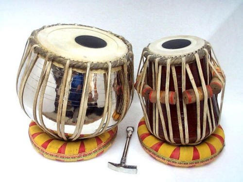Premium SHREYAS Student Tabla Drum Set - Professional Colored Bayan & Finest Dayan with Hammer, Cushions & Carry Bag | Perfect for Beginners, Music Classes & Indian Classical Performances