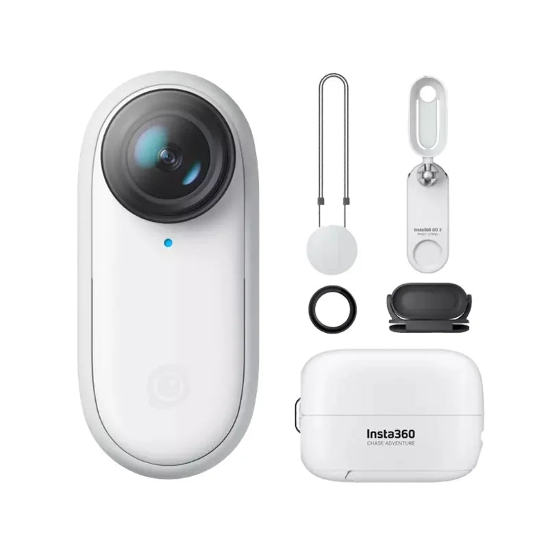 Insta360 GO 2 Mini Action Camera - 4K Ultra HD, Waterproof, Hands-Free Wearable for Vlogging, Sports & Adventure - Perfect for Travel, Cycling, Surfing & Everyday Moments
