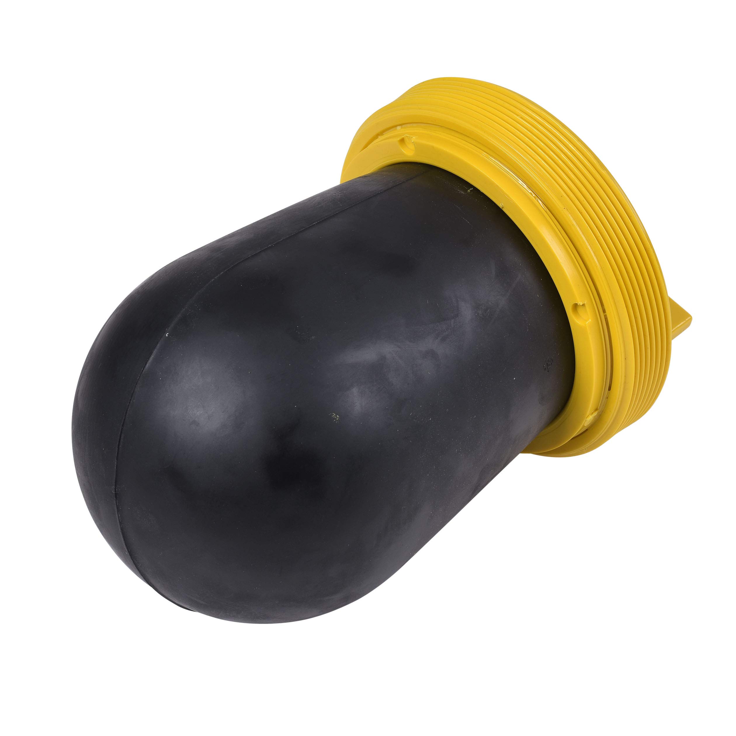 Cherne 271758 6-Inch Black & Yellow Pneumatic Test Plug for Plumbing, Drain Testing & Pipe Maintenance - Heavy-Duty Rubber Plug for Professional Contractors