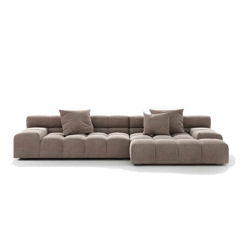 6-Person L-Shaped Reclining Sofa with Right Chaise - Perfect for Living Room, Home Theater & Family Gatherings