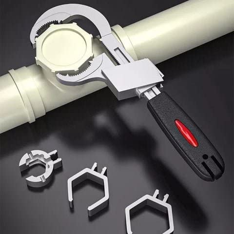 Universal Adjustable Double-Ended Wrench Set - Multi-Functional Crescent Wrench for Plumbing, Pipe Repair & Home Maintenance (1-Piece) - Perfect for DIY Projects, Bathroom Fixtures & Household Repairs