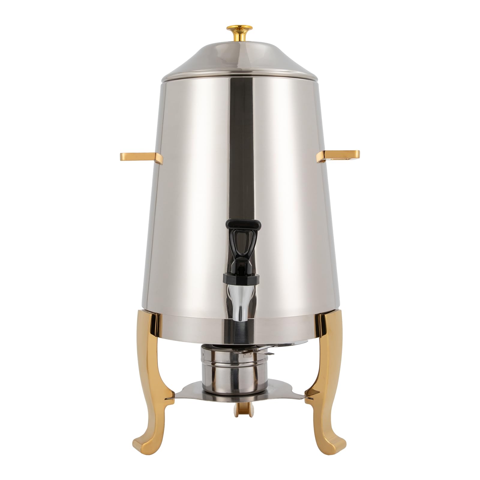 13L Electric Hot Beverage Dispenser with Adjustable Temperature (95-185℉) - Stainless Steel Coffee Urn with Spigot for Coffee, Tea & Hot Chocolate - Perfect for Parties, Events, Buffets & Catering (Gold)