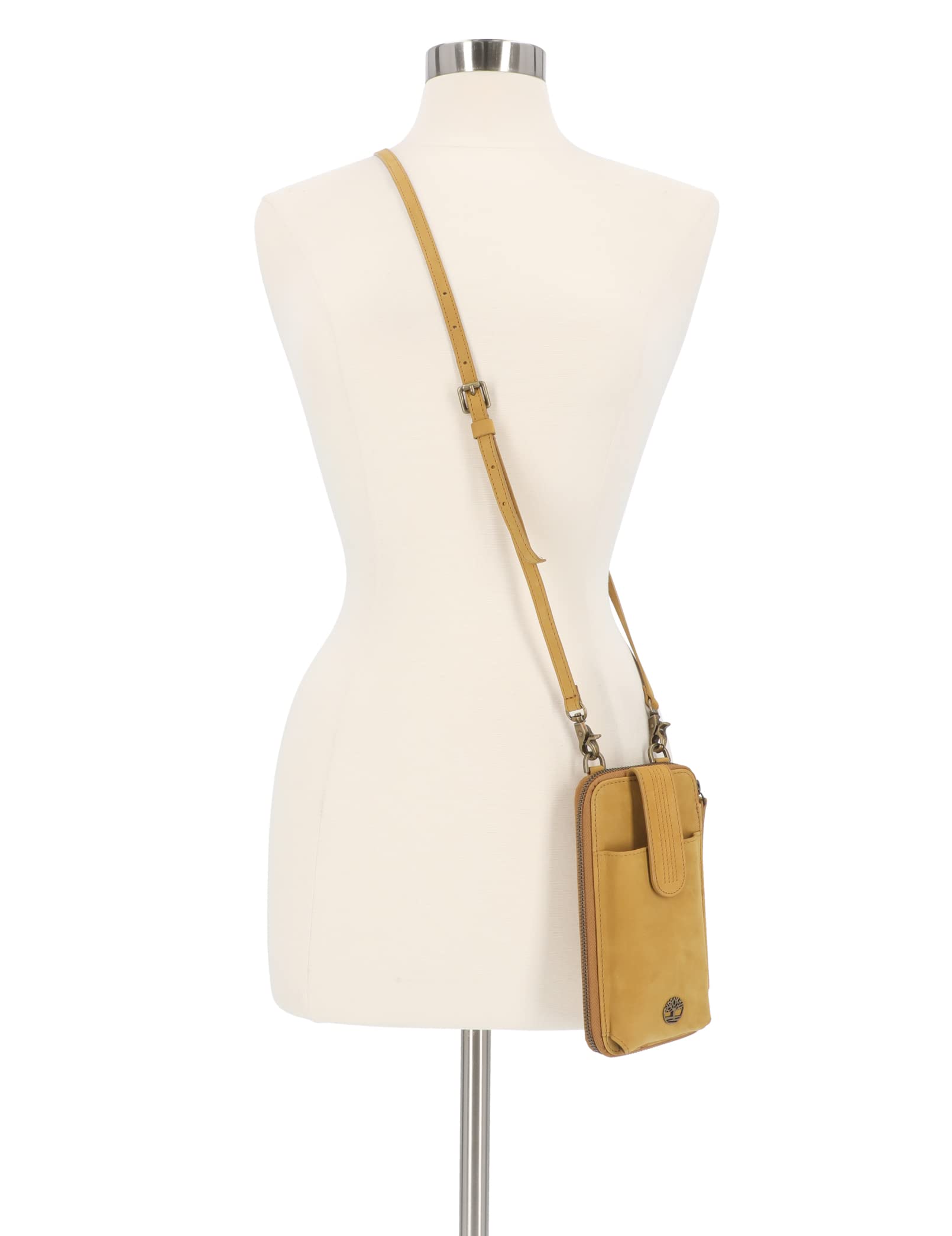 Timberland Women's RFID Leather Crossbody Phone Wallet Bag - Stylish and Secure for Travel, Shopping & Everyday Use