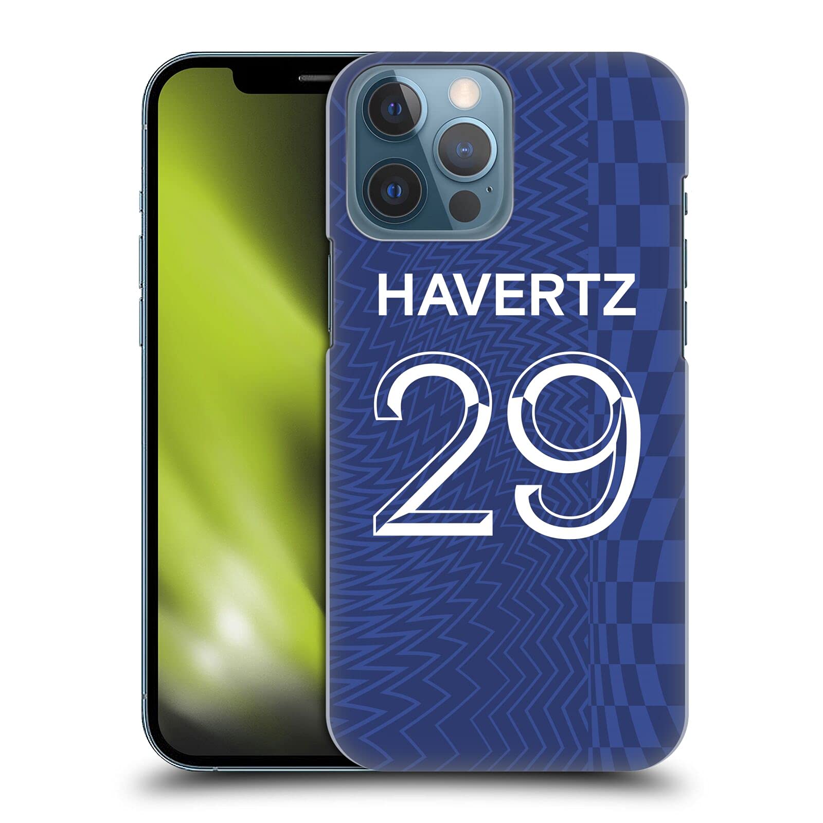Officially Licensed Chelsea FC Kai Havertz 2021/22 Home Kit iPhone 13 Pro Max Hard Case - Perfect for Football Fans & Match Day Protection