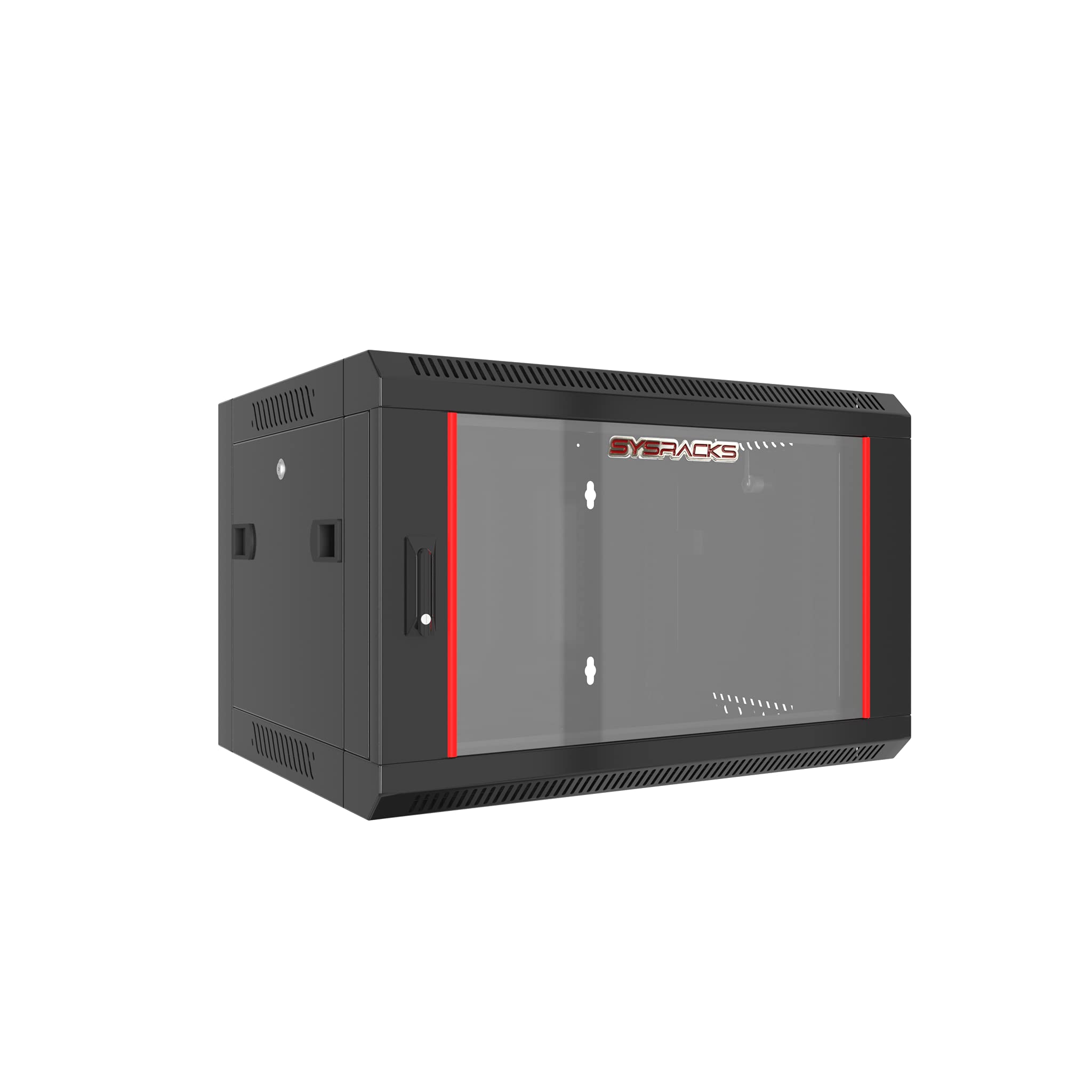 9U Wall Mount Server Rack Cabinet - 18-Inch Depth Network Equipment Enclosure for Electronics, Security & AV Systems - Ideal for Data Centers, Home Studios & Office IT Installations