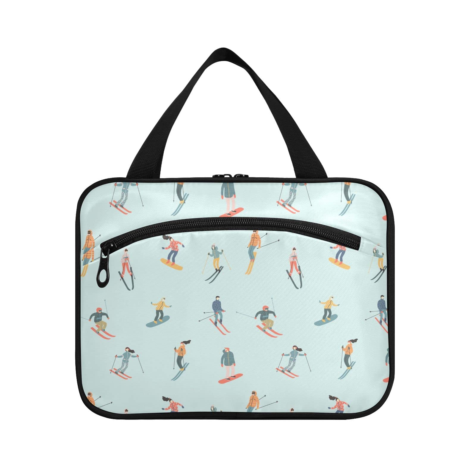 CHIFIGNO Hanging Travel Cosmetic Bag - Waterproof Makeup Organizer for Women & Men - Perfect for Bathroom, Shower, Gym, Skiing & Snowboarding - Holds Toiletries, Accessories & Shampoo