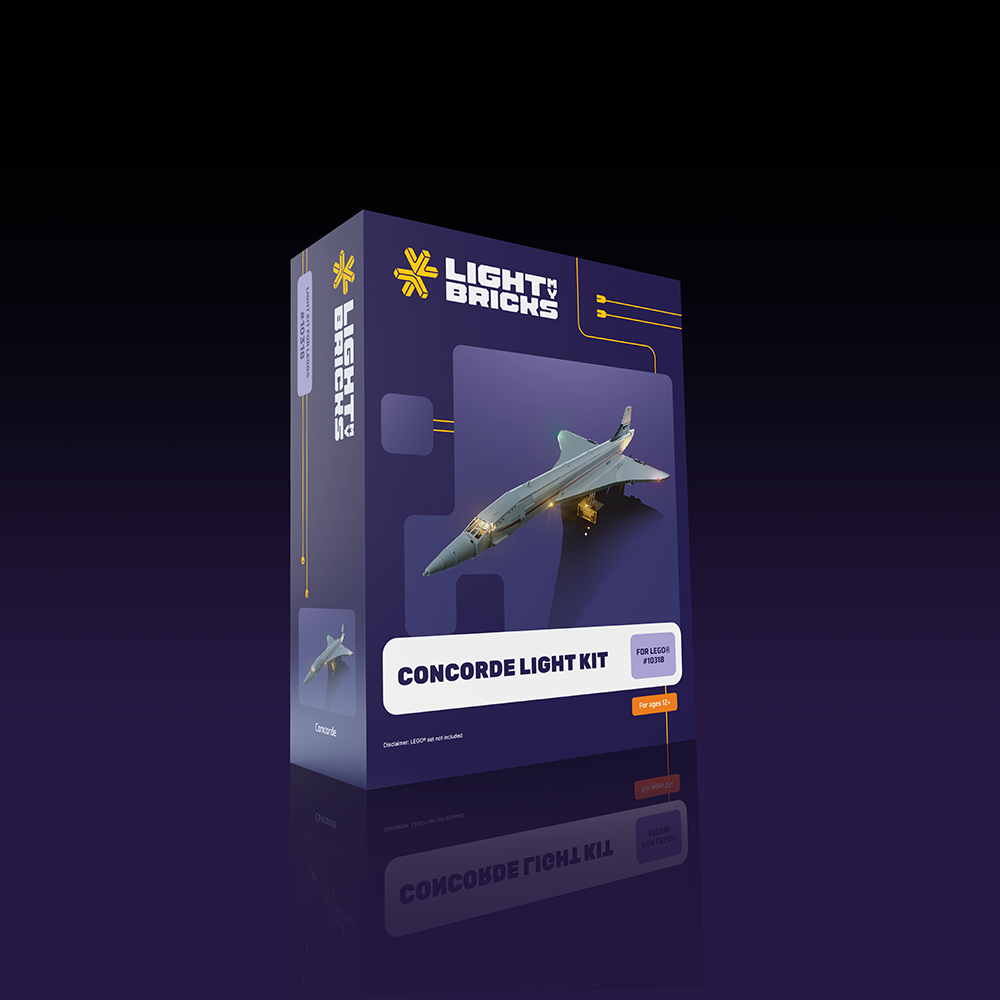 LEGO® Concorde #10318 Light Kit - LED Lighting Set for LEGO Models - Perfect for Display & Nighttime Showcase
