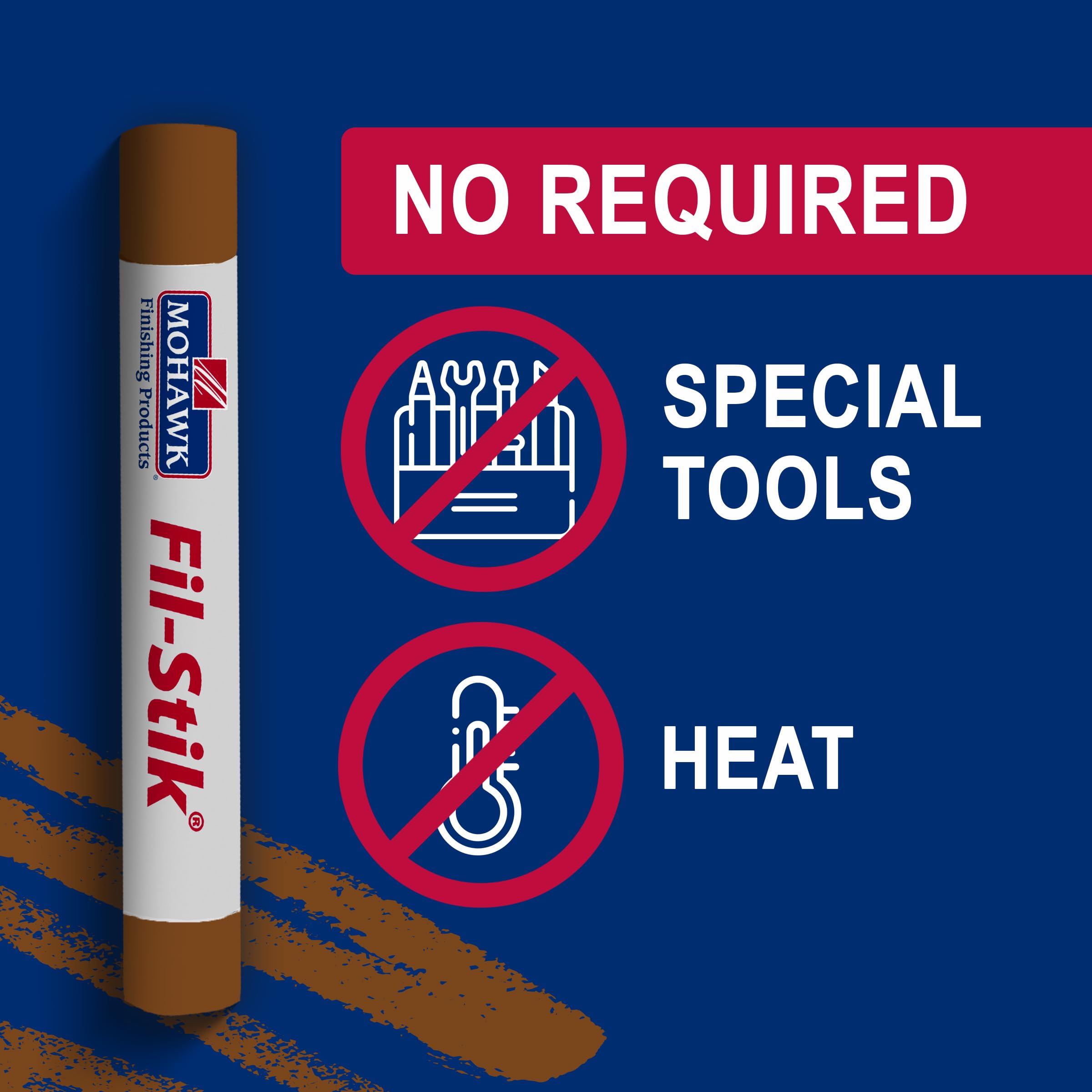 Mohawk Fil-Stik Wax Putty Stick - Salem Maple (M231-0406) - 1 Count - Perfect for Wood Furniture Repair, Flooring Gaps & DIY Home Projects