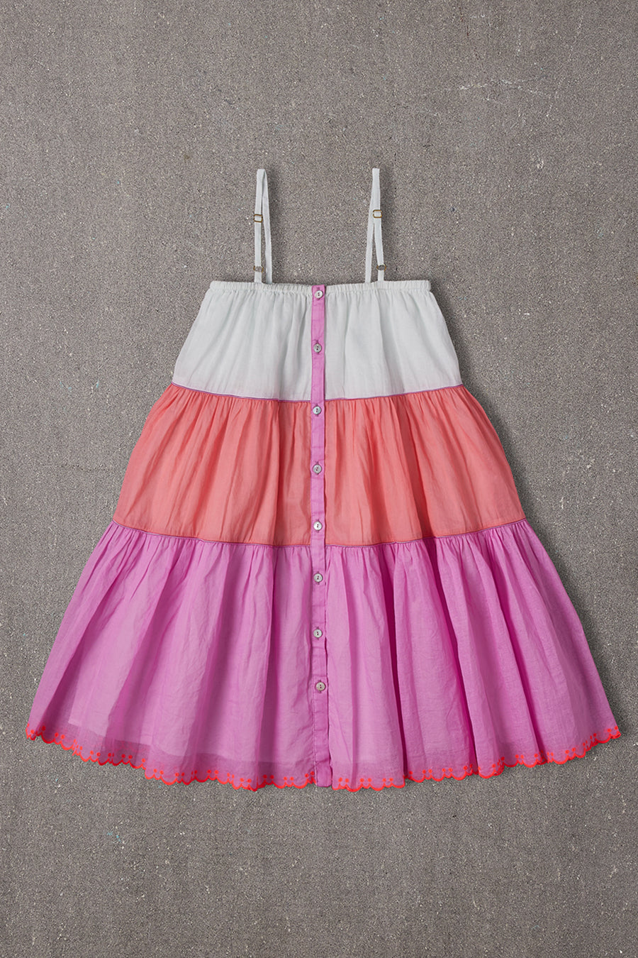 Nellystella Adeline Coral Girls Dress - Floral Summer Dress for Toddlers & Kids - Perfect for Birthday Parties, Beach Outings & Family Photos