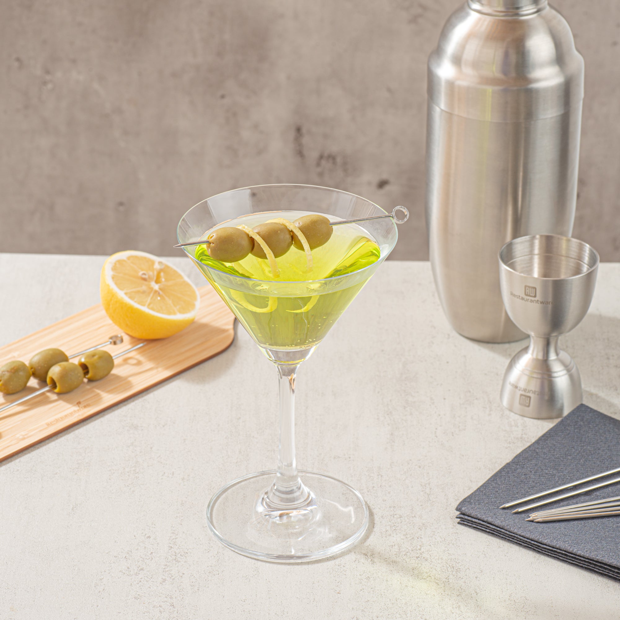 Premium Stainless Steel Cocktail Picks - 4.5 Inch Bar Accessories (10-Pack) - Perfect for Martini, Olive, Fruit Garnishes & Home Bar Decor
