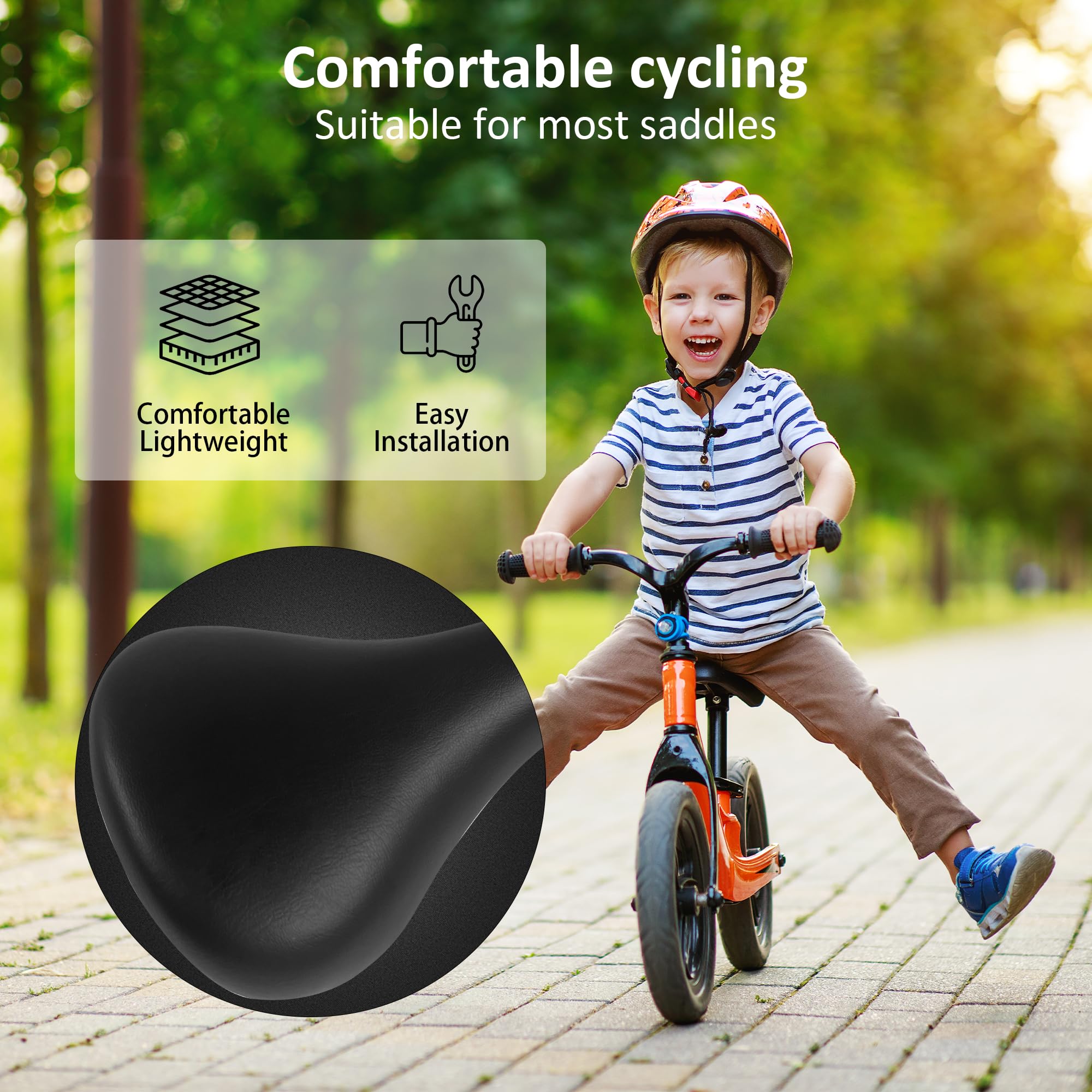 **Universal Kids Bike Seat - Fits 14, 16, 18, 20 & 24 Inch Bicycles - Comfortable Replacement Saddle for Boys & Girls - Enhance Toddler & Child Riding Experience - Perfect for Commuting, Park Rides & Family Outings**