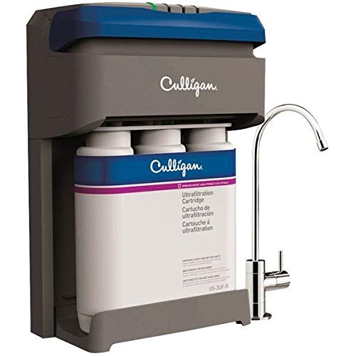 CULLIGAN US-3UF 3-Stage Under Sink Drinking Water Filtration System - Standard White | Removes Contaminants for Clean, Great-Tasting Water | Perfect for Kitchen, Office & RV Use