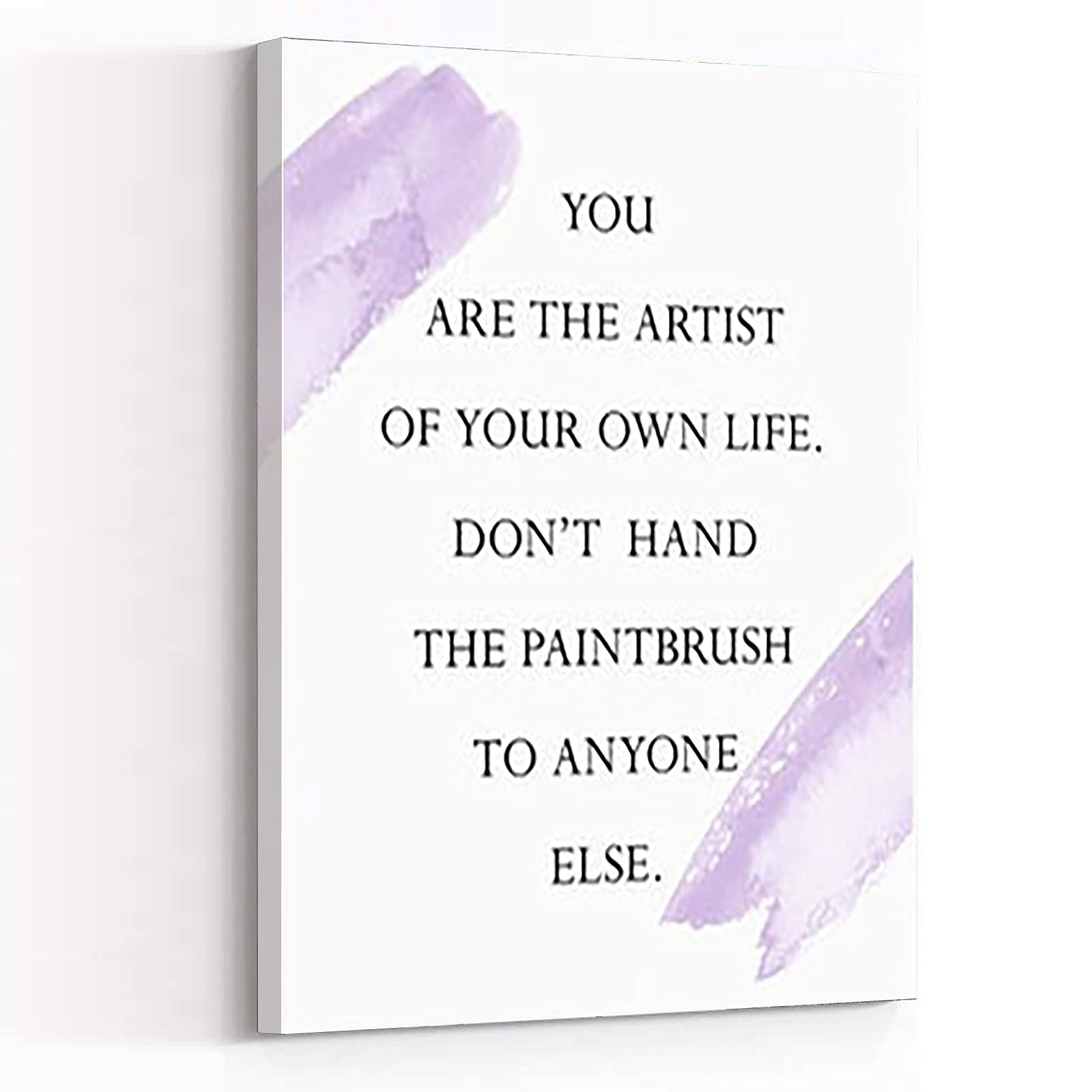 Modern Red & Purple Living Room Decor, Feminine Lavender Bedroom Wall Prints, Inspirational Quotes for Dorm Rooms, 16''x24'' Framed Canvas Art, Printable Wall Decor for Cozy Spaces & Stylish Interiors