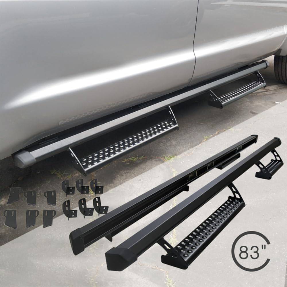 2007-2021 Toyota Tundra Double Cab Running Boards - Heavy Duty Side Steps with Non-Slip Surface for Easy Entry & Exit - Perfect for Off-Road Adventures & Daily Commuting