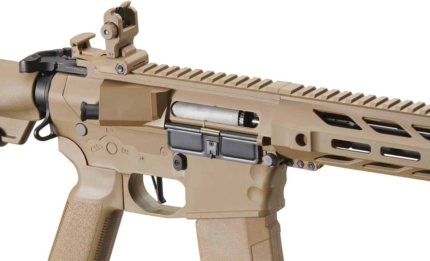 Lancer Tactical Gen 3 SPR Interceptor M4 Airsoft Rifle - Programmable Mosfet/ETU - Full/Semi Auto AEG - Includes Lipo Battery & Charger - Perfect for Airsoft Battles, Training & Tactical Games