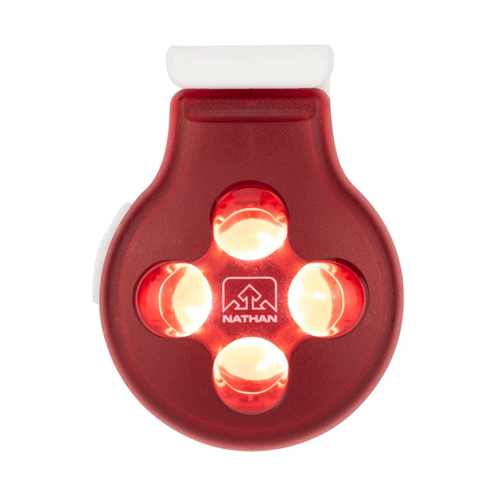 Nathan Hyperbrite Orb Strobe Light - High Visibility Safety Beacon for Running, Cycling & Emergency Use - USB Rechargeable LED Strobe Light for Night Activities & Outdoor Adventures
