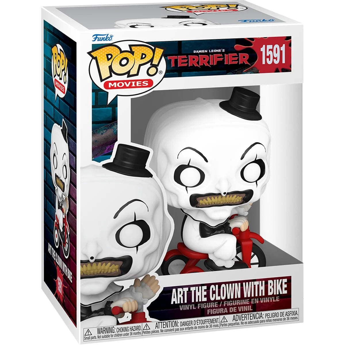 Terrifier Art the Clown with Bike - Horror Movie Collectible Figure - Perfect for Halloween Decorations & Horror Fan Collections