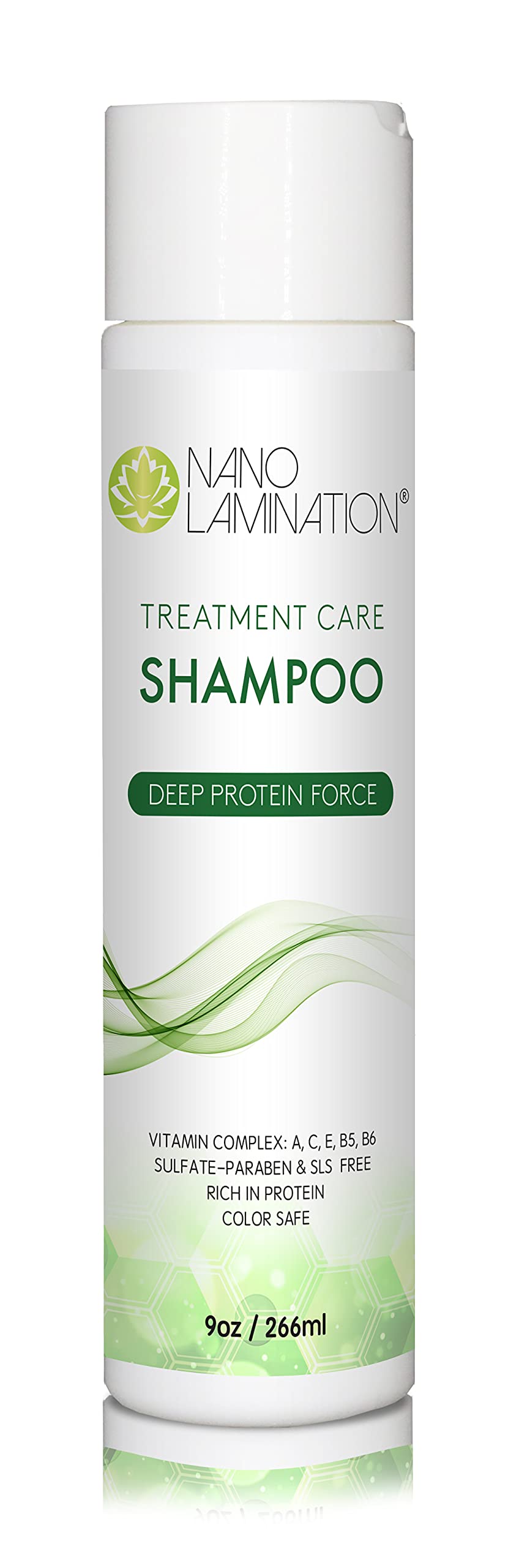 Keratin Hair Treatment Shampoo 9 oz - Sulfate & Paraben Free Collagen Shampoo for Dry, Damaged & Color Treated Hair - All Hair Types - Deep Moisturizing & Repair for Smooth, Shiny Hair at Home or Salon