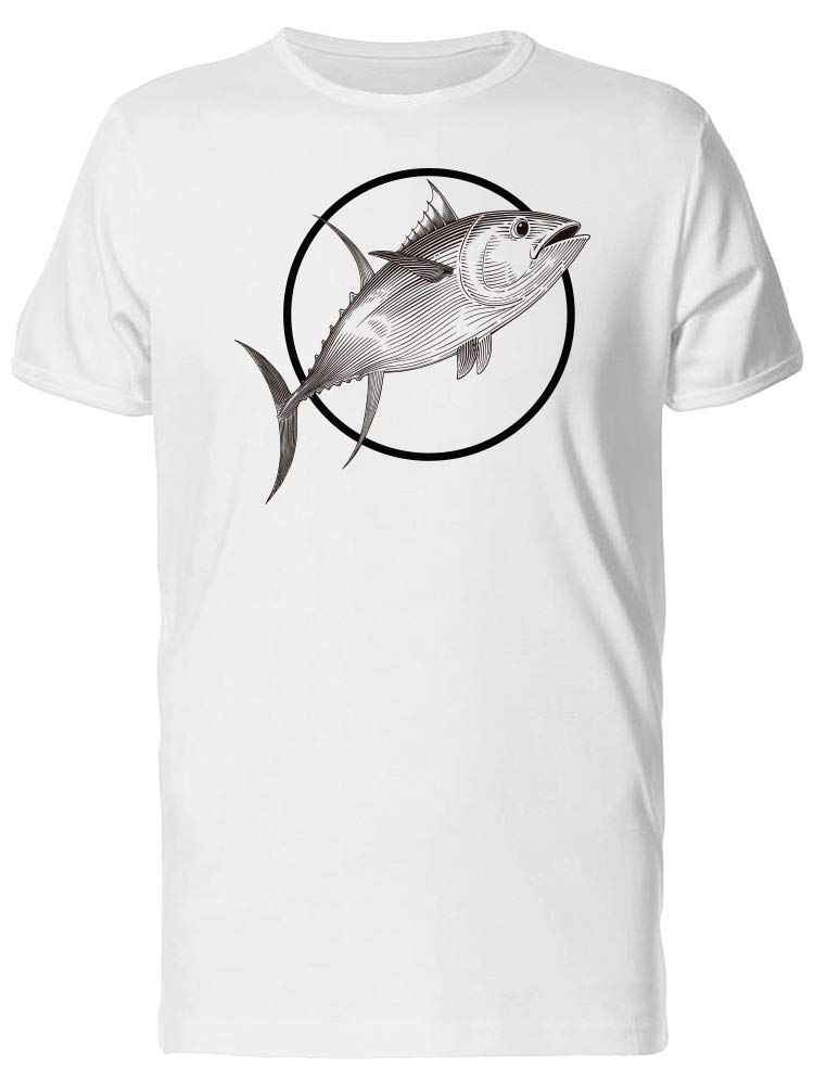 Realistic Tuna Sketch Graphic T-Shirt for Men - Casual Wear & Street Style Outfits