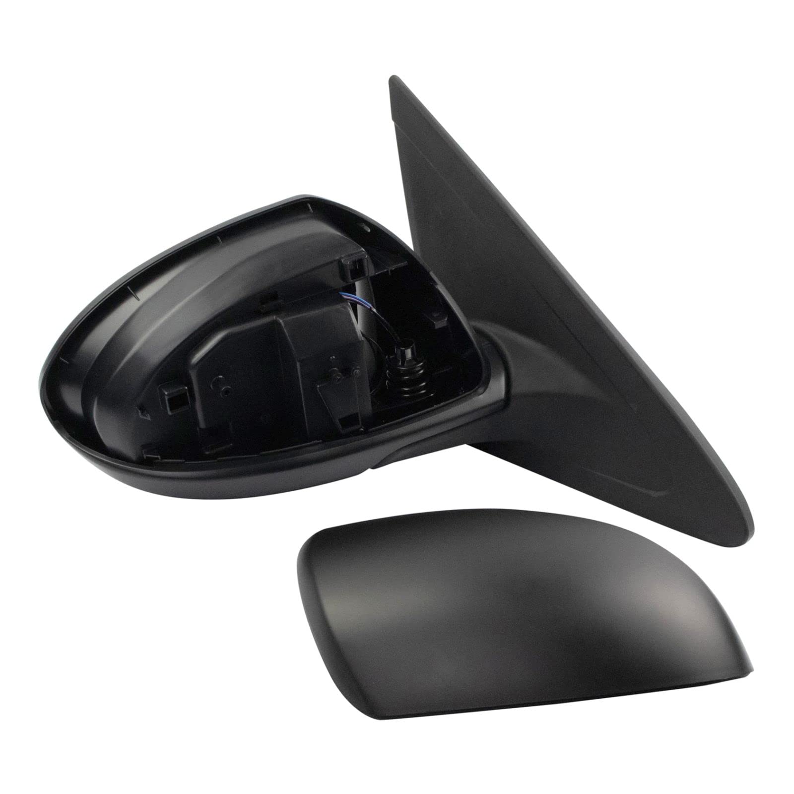 Heated Side Mirror Set for Driver & Passenger - No Housing Turn Signal, No Blind Spot Indicator - Compatible with 2010-2013 Mazda 3 (MA1320161, MA1321161) - Perfect for Winter Driving & Enhanced Visibility