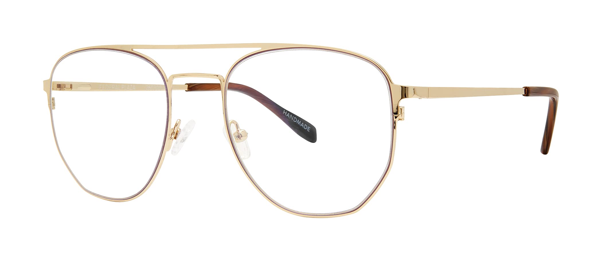 Scojo New York Federal Plaza Blue Light Blocking Reading Glasses - Handmade Anti-Scratch Computer Glasses for Women & Men - Perfect for Office Work, Screen Time & Night Reading