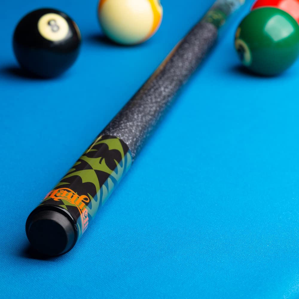 Action Mayhem Cues Adventure Series Billiards Pool Cue Stick - Professional 2-Piece Pool Cue for Men & Women - Perfect for Home Game Rooms, Bars, and Competitive Play