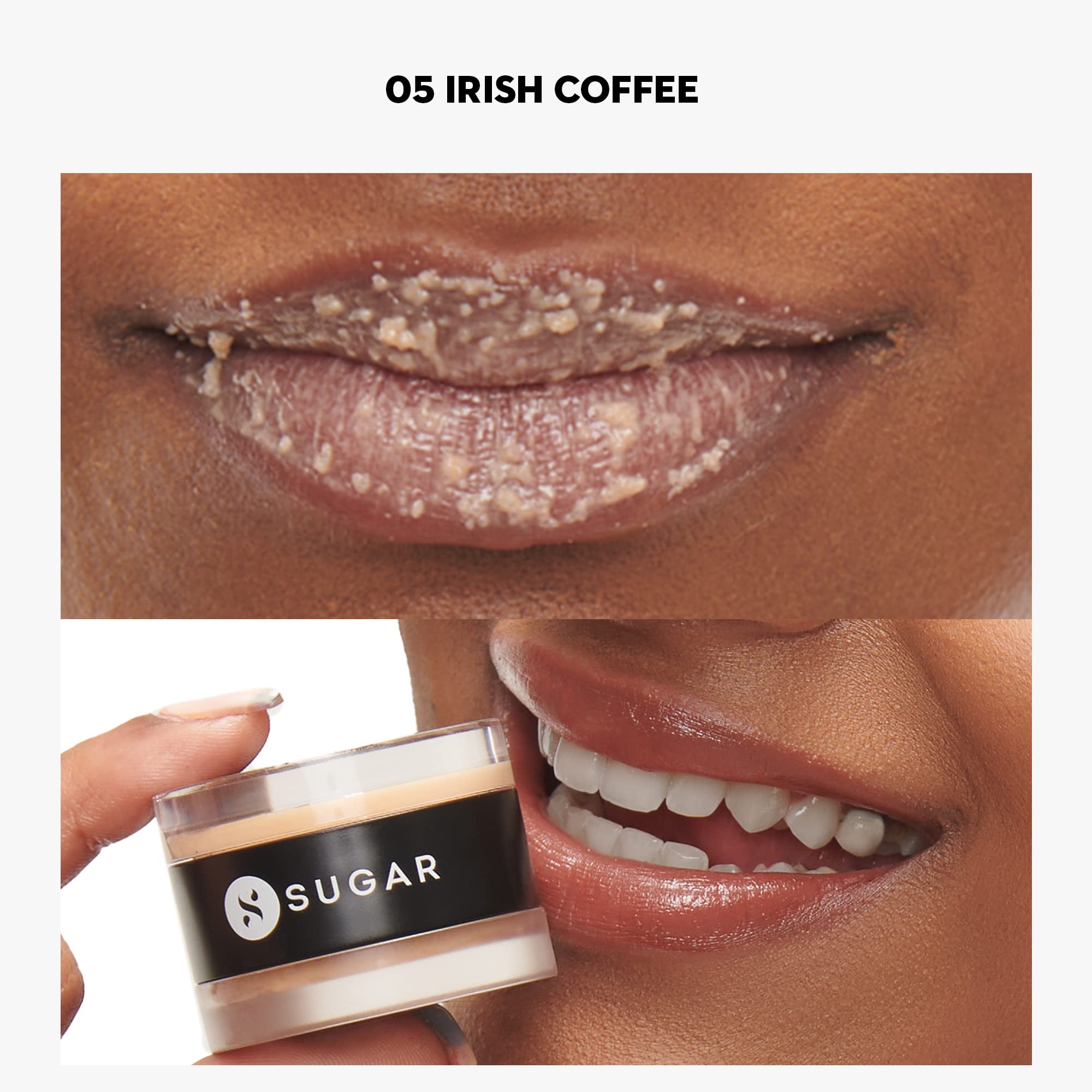 SUGAR Cosmetics Tipsy Lips Scrub & Balm Duo Set - Super Nourishing Lip Care for Dry, Chapped Lips - Irish Coffee Flavor (Sweet Boozy Scent) - Perfect for Winter Lip Care & Nighttime Routine