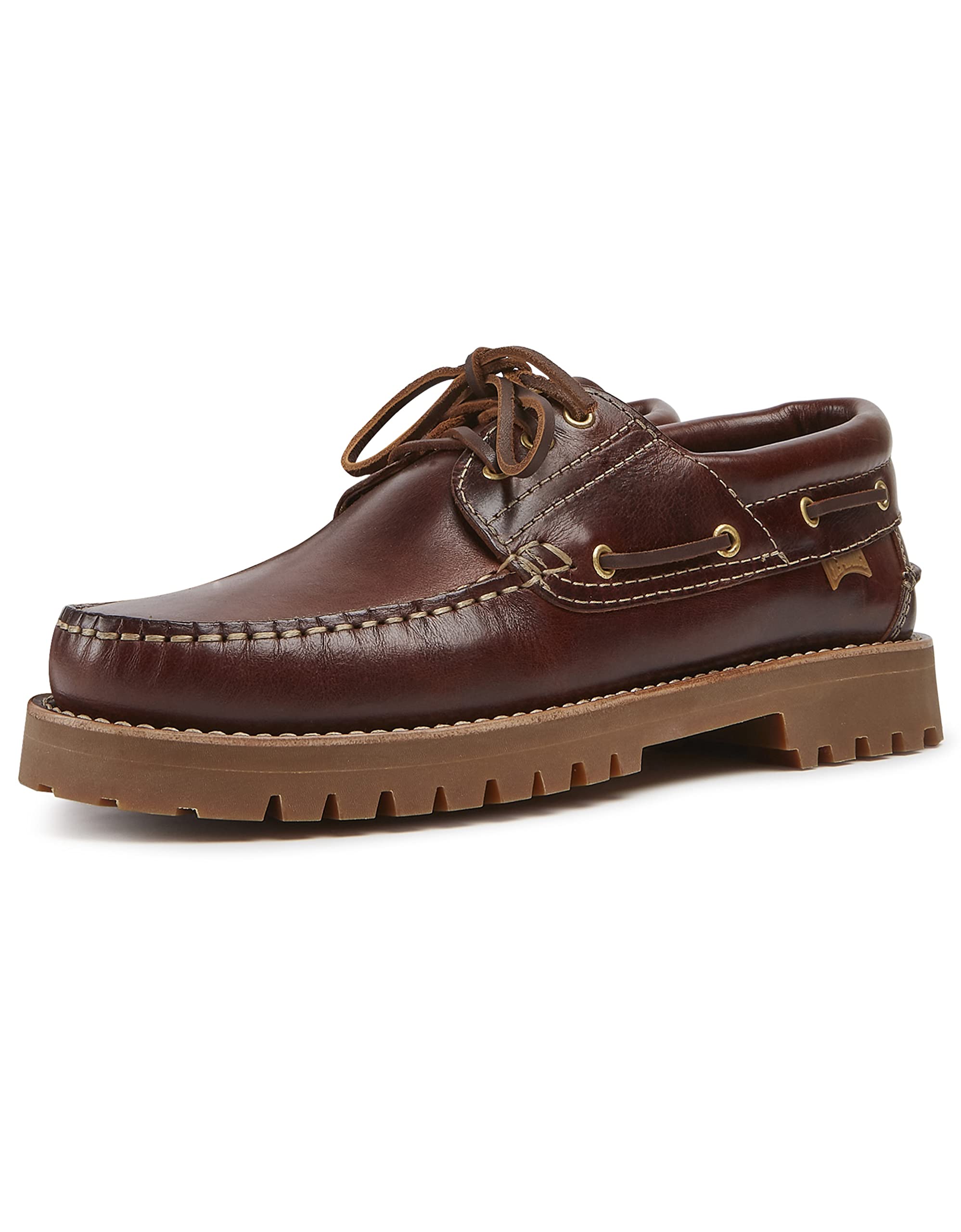 Camper Men's Nautico 15233 Boat Shoes - Comfortable Leather Deck Shoes for Men | Non-Slip Boat Shoes for Sailing, Fishing & Casual Wear