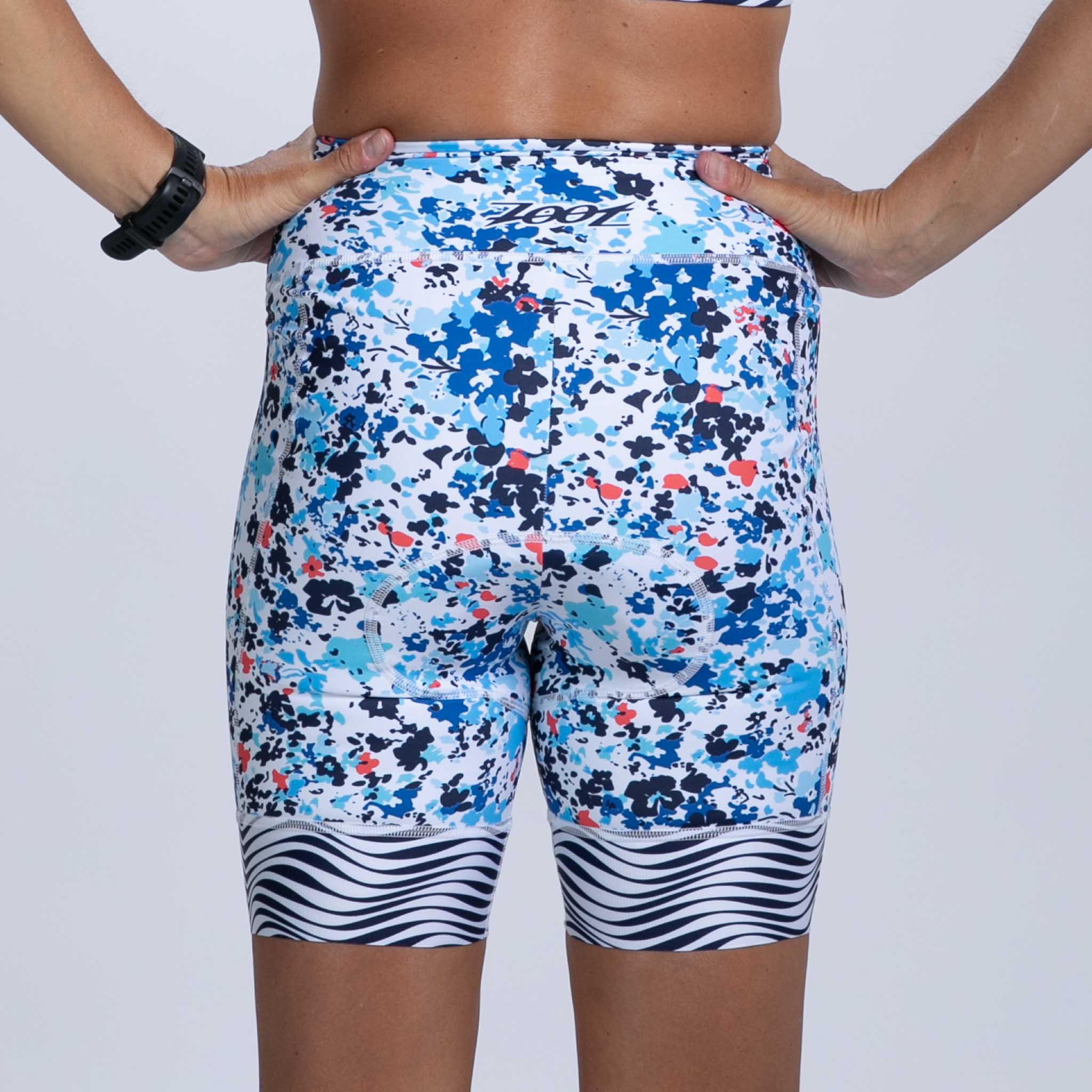 Women's High Waist Cycling Shorts - Breathable & Comfortable Workout Shorts for Biking, Running & Gym - Cote d'Azur Design - Perfect for Outdoor Sports & Fitness Activities