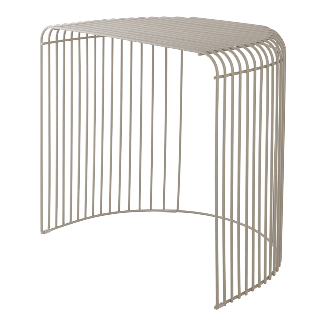Modern Curva Side Table - Minimalist End Table for Living Room, Bedroom & Office - Small Accent Table with Sturdy Metal Base - Perfect for Coffee, Books & Decor