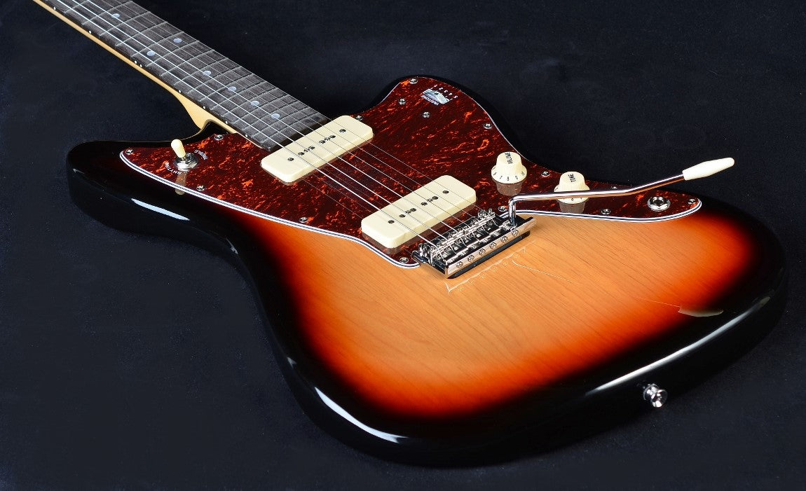 Tagima TW Series TW 61E Jazzmaster Electric Guitar - Sunburst Finish with Tortoiseshell Pickguard for Professional Musicians & Home Studio Recording