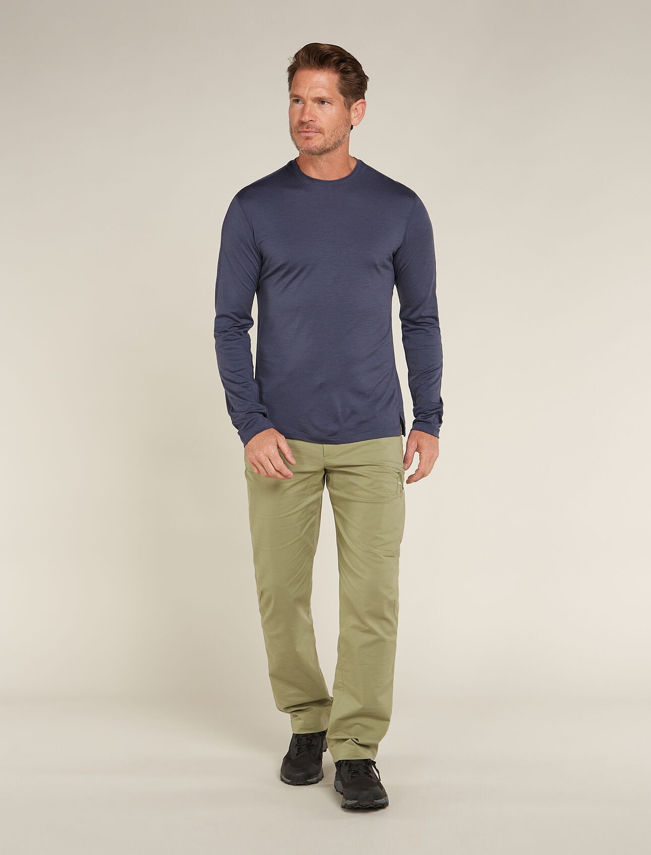 150 MerinoFine™ Ace Long Sleeve T-Shirt for Men - Premium Soft Wool Base Layer - Perfect for Hiking, Travel & Outdoor Activities | IB0A571K