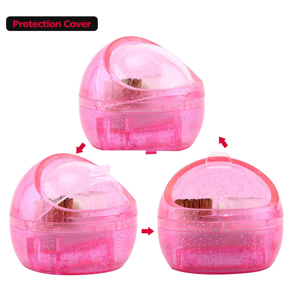 Anself Nail Drill Bit Cleaning Kit - Portable Metal & Plastic Brush Set for Nail Art Tools Maintenance | Perfect for Home, Salon & Professional Nail Technicians