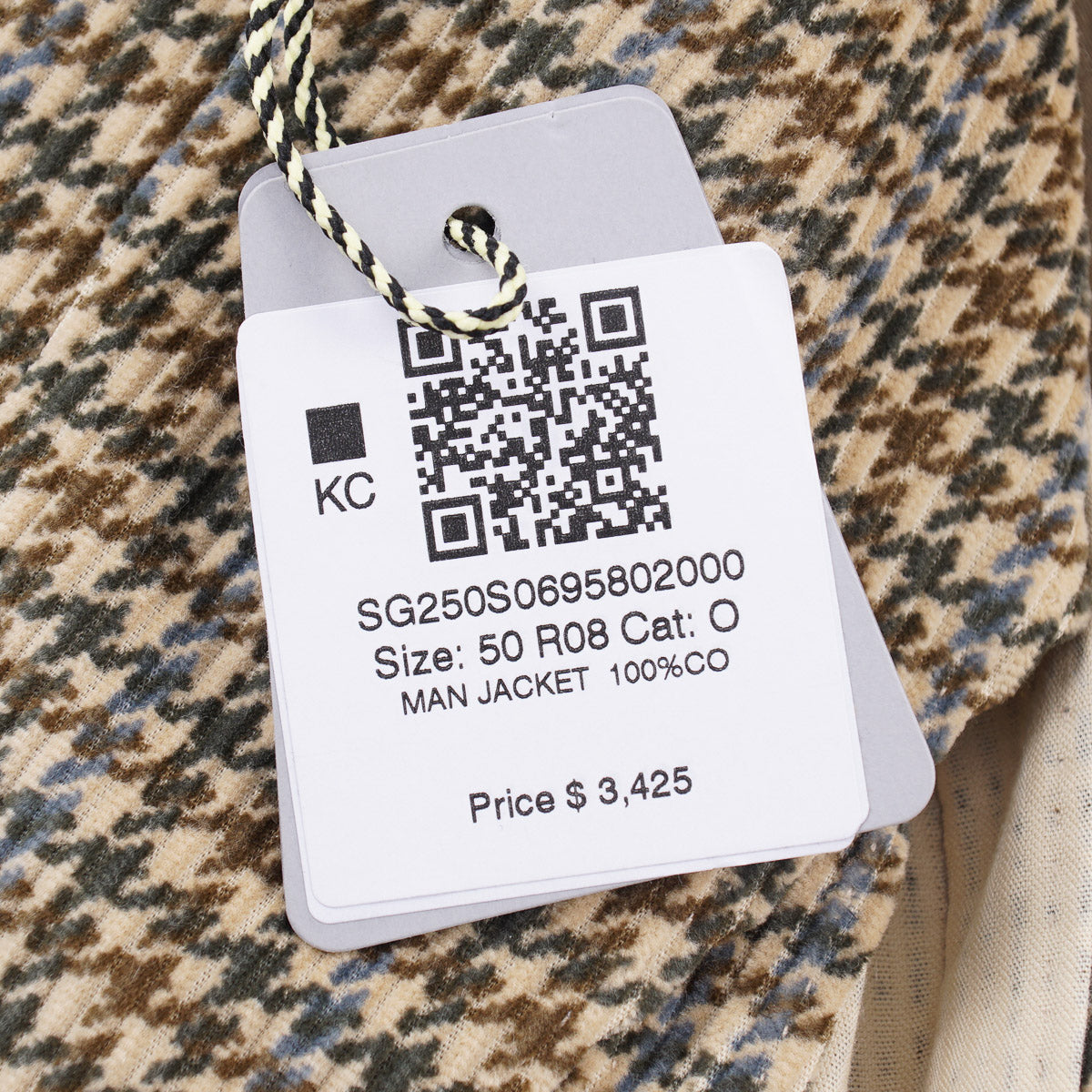 Sartorio Men's Printed Corduroy Cotton Sport Coat - Slim Fit Blazer for Business Casual, Weddings & Office Wear