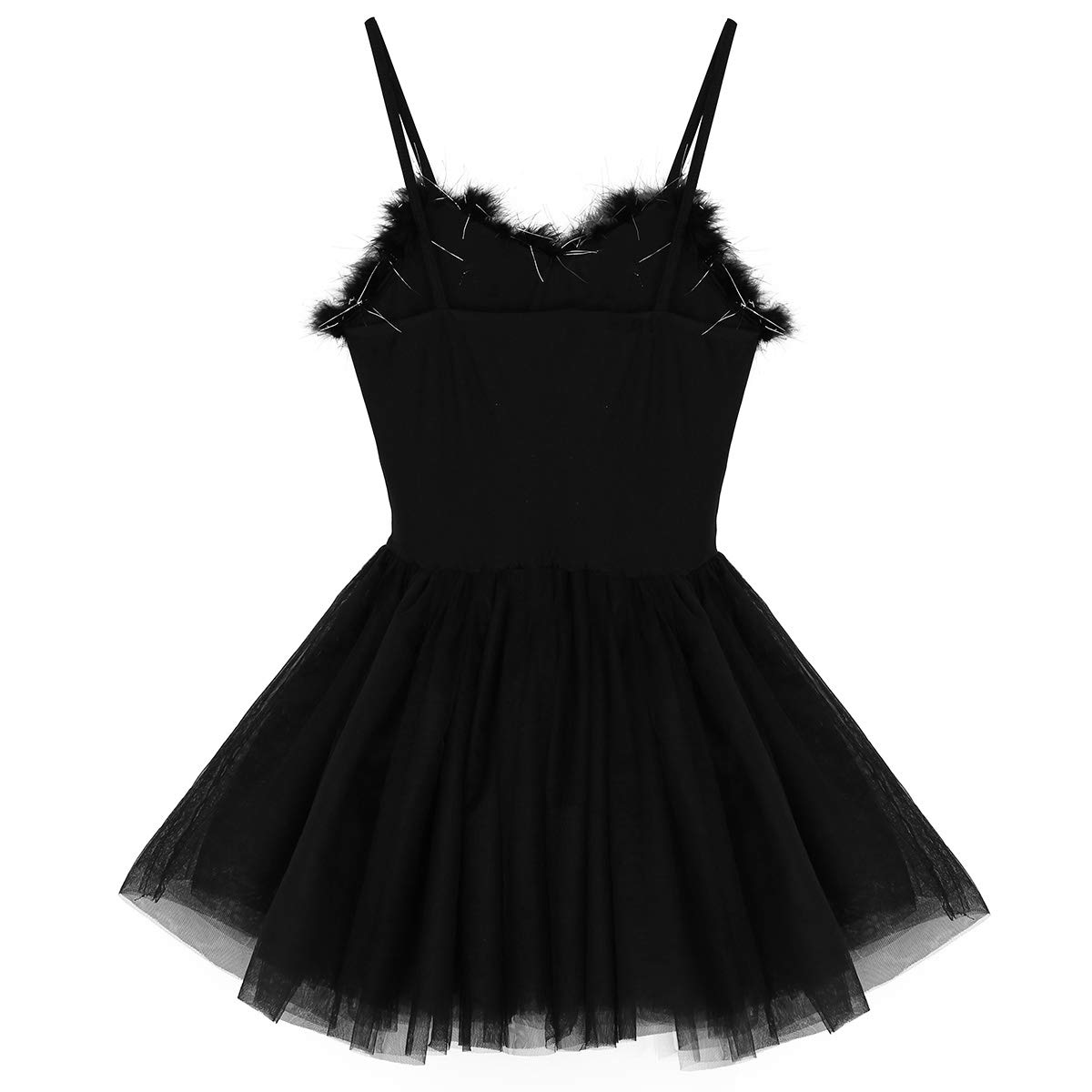 JanJean Women's Swan Lake Ballet Dance Costume - Elegant Bustle Tutu Dress with Layered Skirt & Leotard for Ballet Performances, Recitals & Dance Competitions