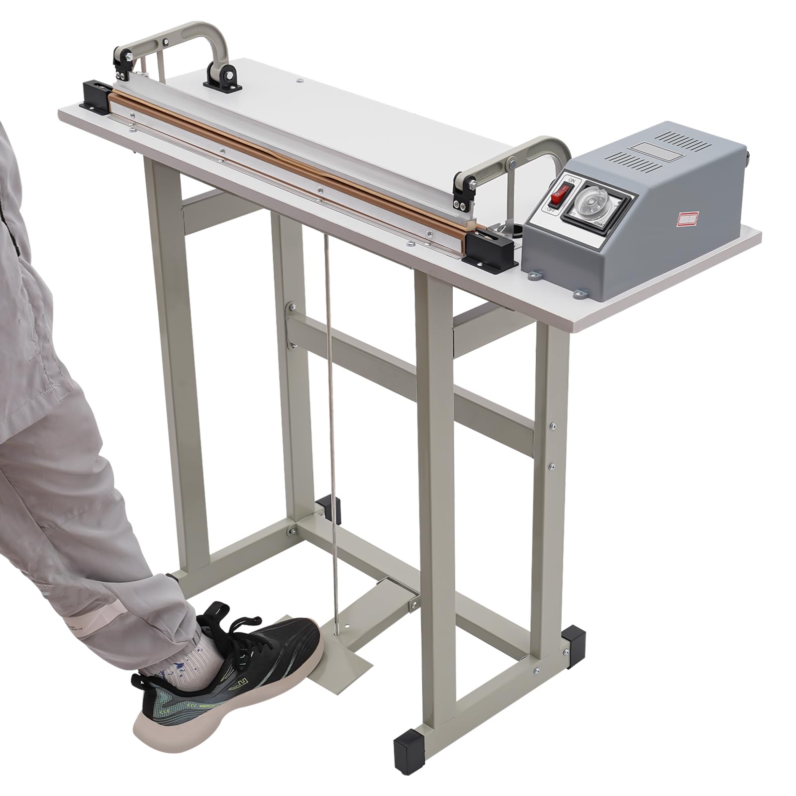 2-in-1 Foot Pedal Heat Sealing Machine with 22