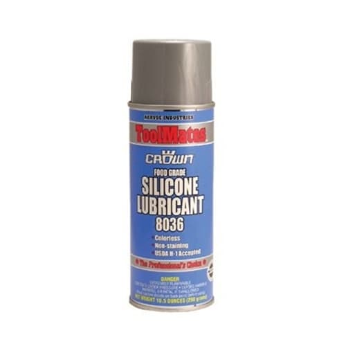Aervoe 8036 10.5 oz Food Grade Silicone Lubricant Spray - Safe for Kitchen Appliances, Food Processing Equipment & Baking Tools