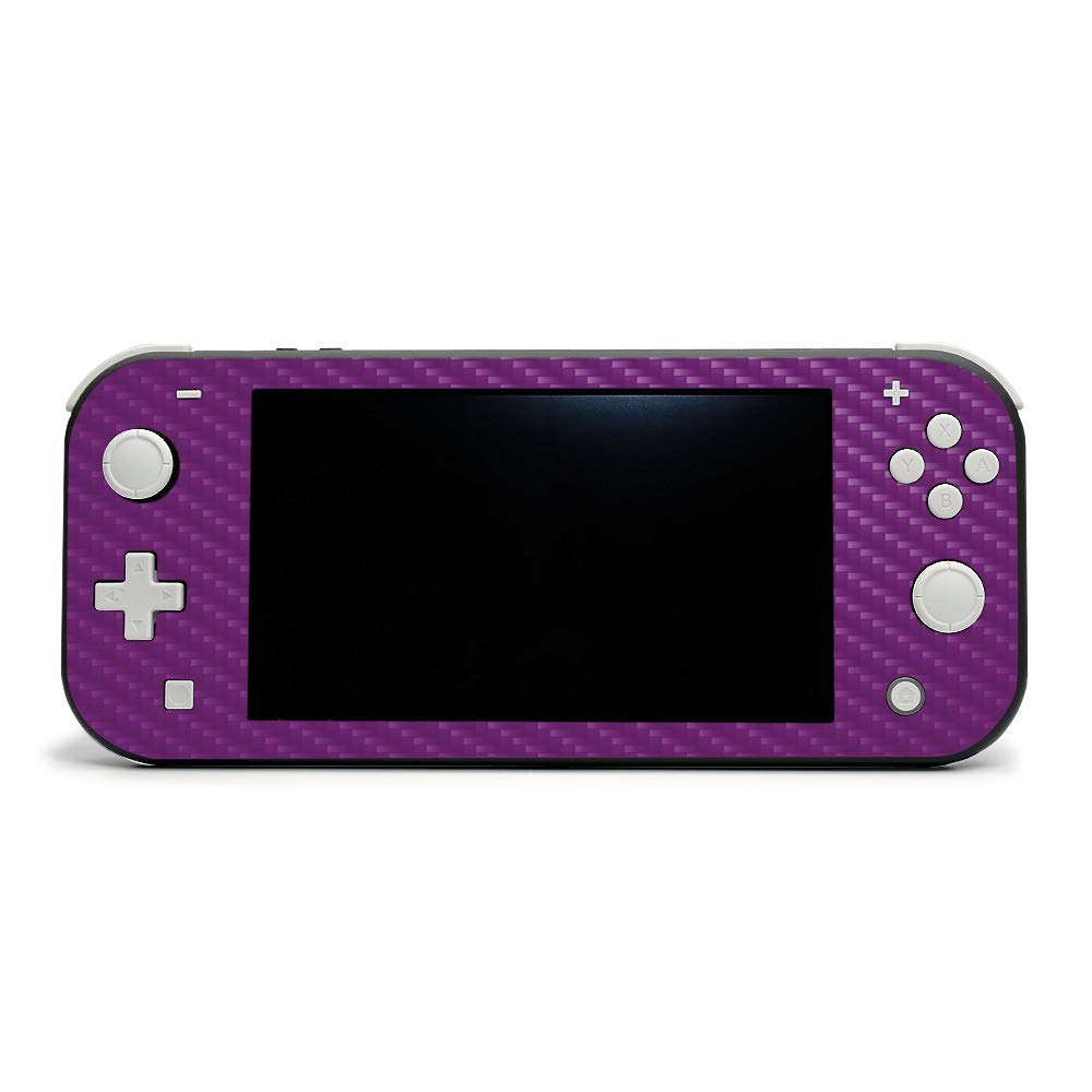Premium Carbon Fiber Skin for Nintendo Switch Lite - Purple | Protective & Durable Textured Cover | Easy to Apply & Remove | Made in USA | Perfect for Gaming, Travel & Style Protection