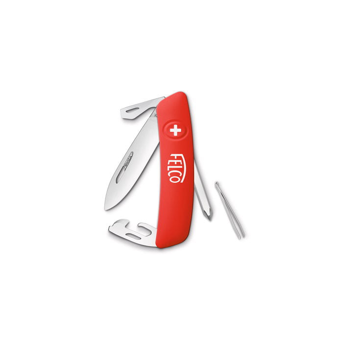 Felco F504 9-in-1 Multi-Function Swiss Army Knife with Screwdriver, Scissors & Tools - Perfect for Camping, Hiking & Outdoor Adventures
