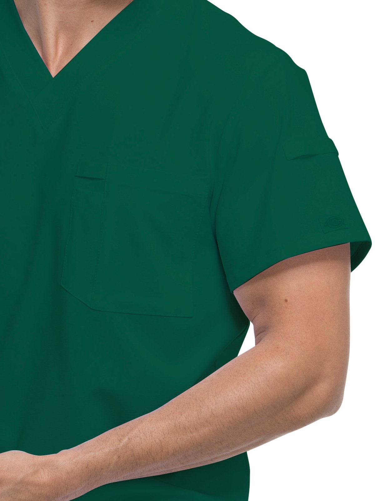 Dickies EDS Essentials Men's Scrubs Top - Tuckable V-Neck Work Shirt DK635 | Comfortable Medical Uniform for Nurses, Doctors & Healthcare Professionals