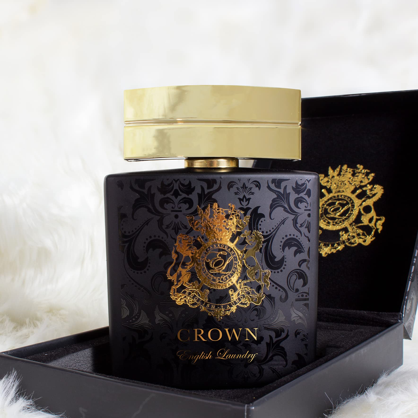 English Laundry Crown Cologne Eau de Parfum Spray for Men, 3.4 Fl Oz (100ml) - Premium Long-Lasting Fragrance for Date Night, Office & Special Occasions