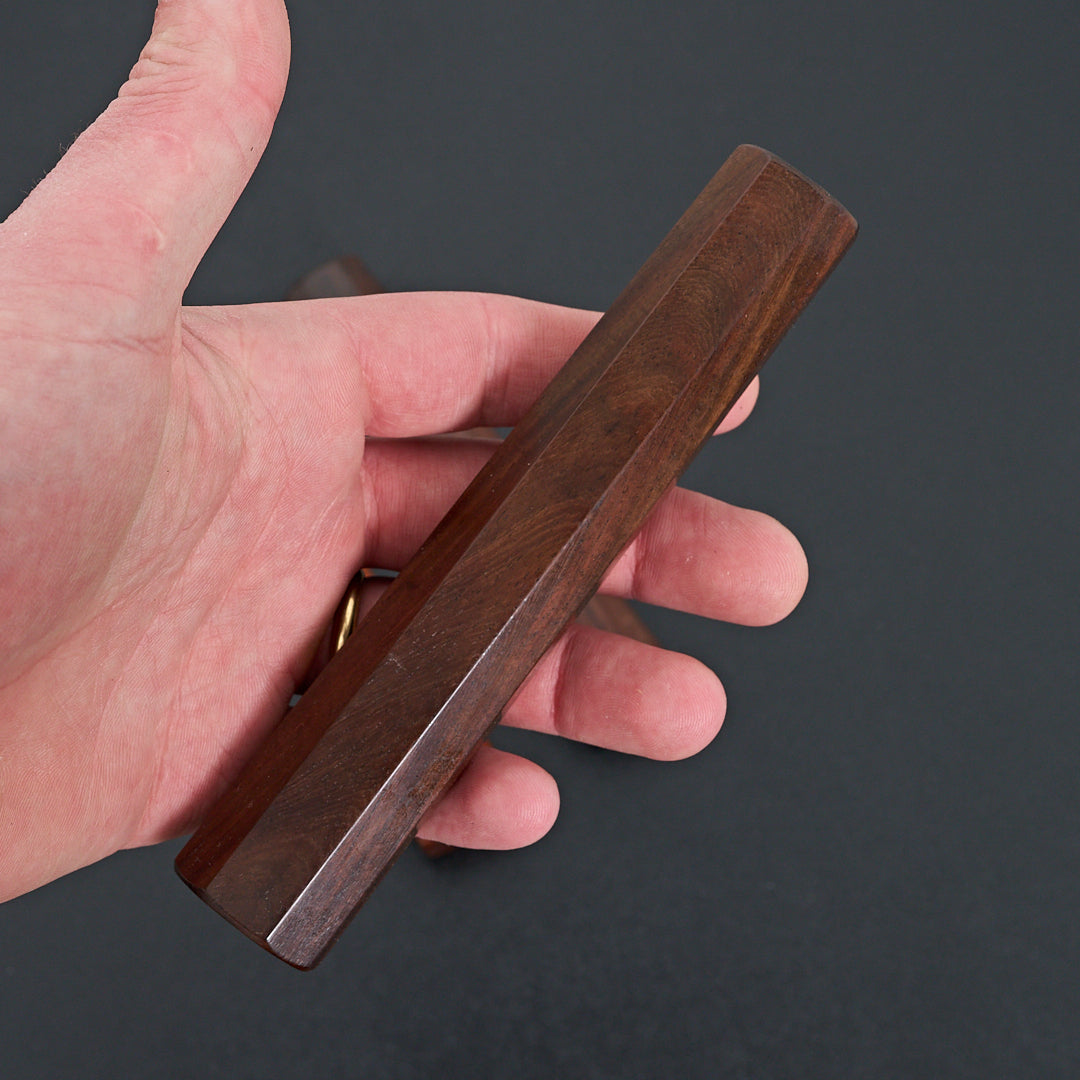 Premium Octagonal Knife Handle - 145mm Mono Siamese Rosewood for Chef & Kitchen Knives | Perfect for Professional Chefs & Home Cooking Enthusiasts