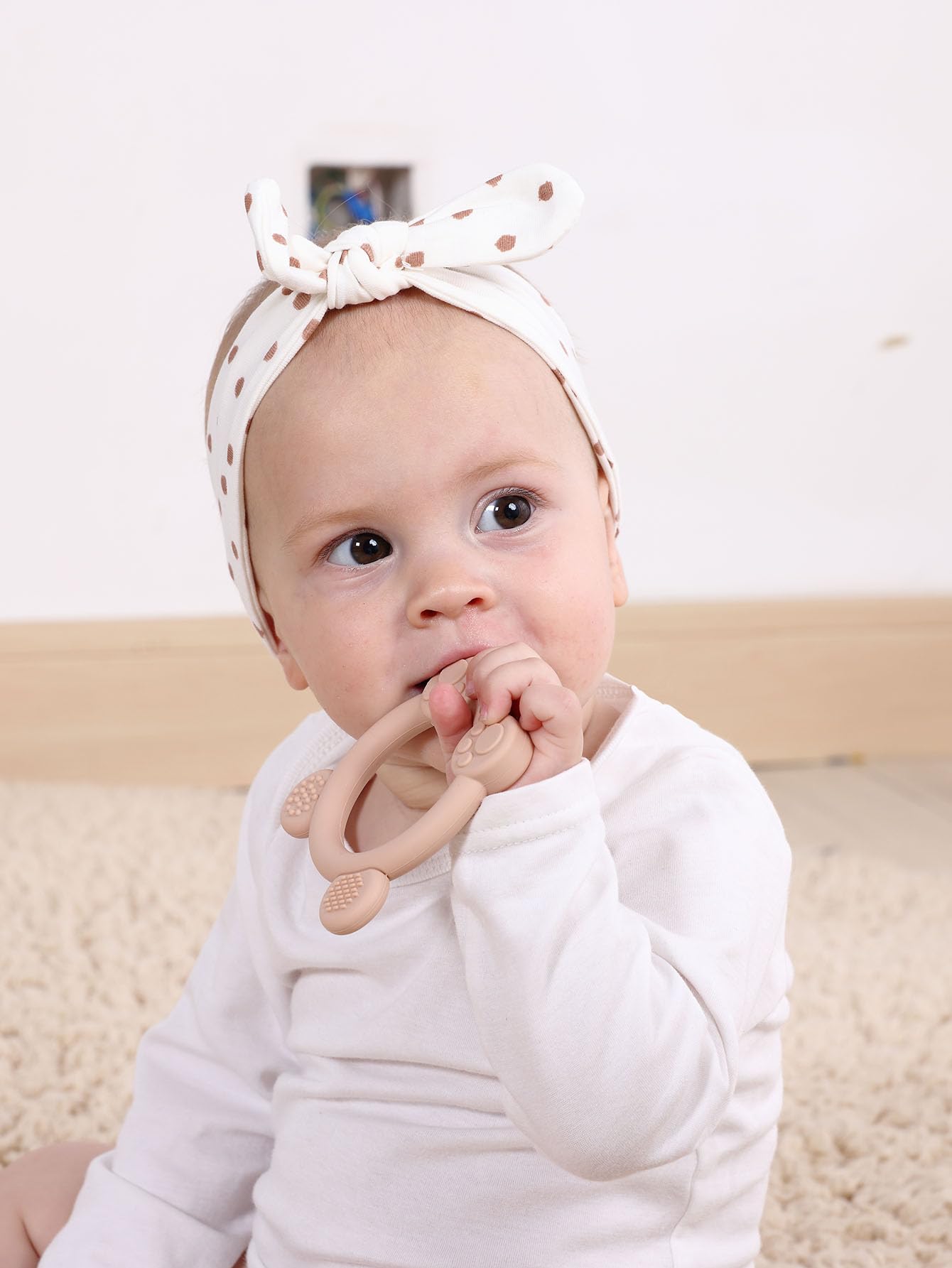 PandaEar 3 Pack Silicone Baby Teething Toys - BPA Free Teether Rings for 0-12 Months Infants, Relieves Sore Gums | Perfect for Home, Travel & Daycare Use