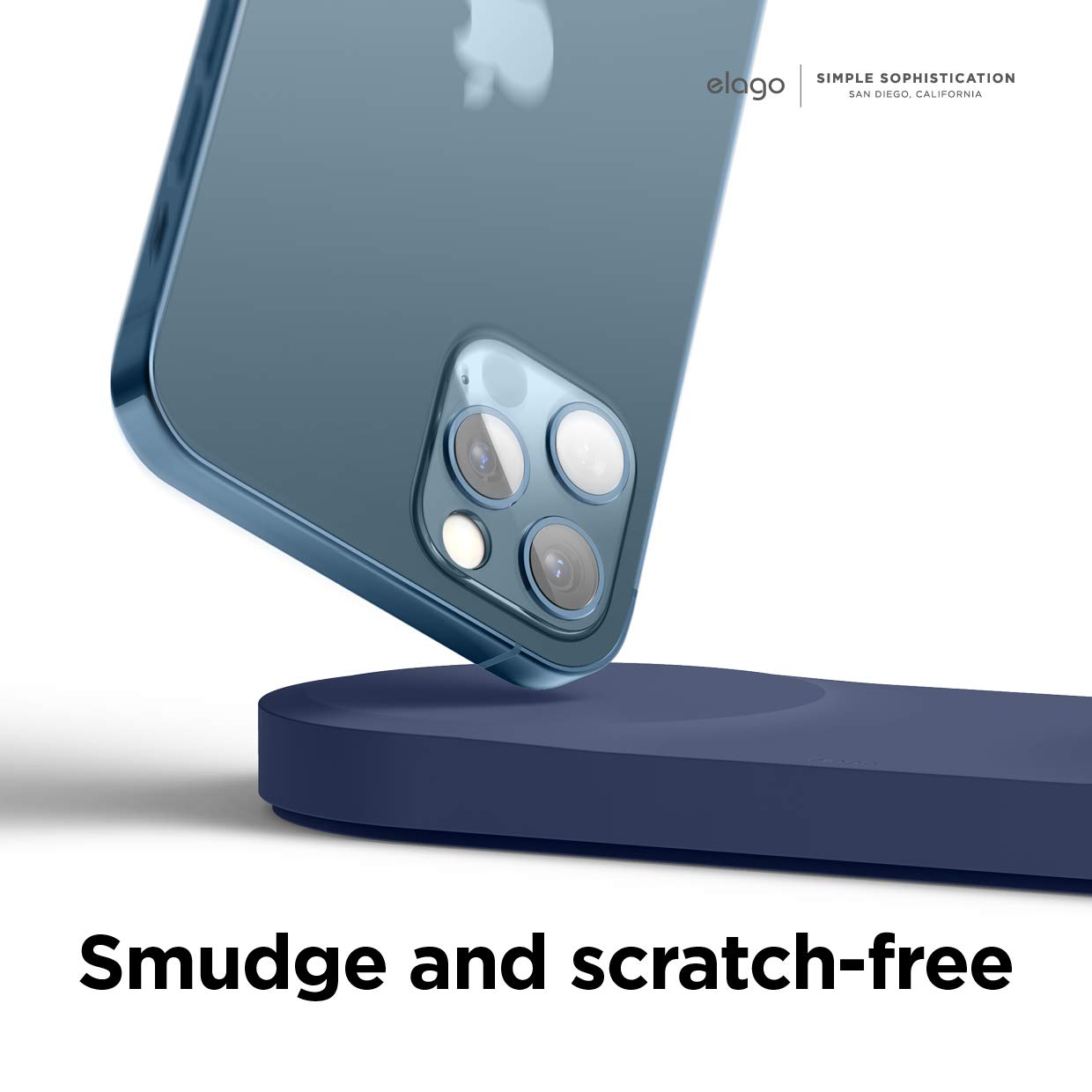 elago 2-in-1 MagSafe Wireless Charger Stand for iPhone 16/15/14/13/12 & AirPods Pro/Pro2/3/4 - Fast Charging Station | Bedside, Office & Travel Use (Jean Indigo, Cable Not Included)