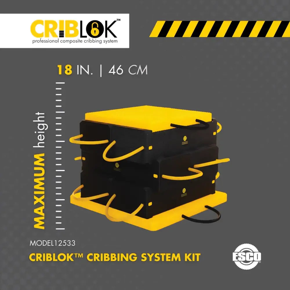 ESCO 8-Piece CribLok Cribbing System with Steel Plates - 18