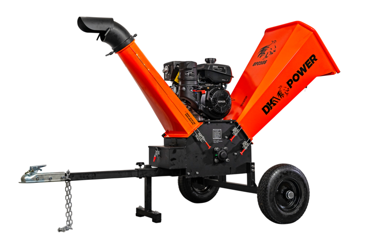 DK2 OPC506 429cc 14HP Kohler CH440 Engine 6 Cyclonic Chipper Shredder - Heavy Duty Yard Waste Mulcher for Leaves, Branches & Garden Debris - Perfect for Landscaping, Composting & Property Maintenance