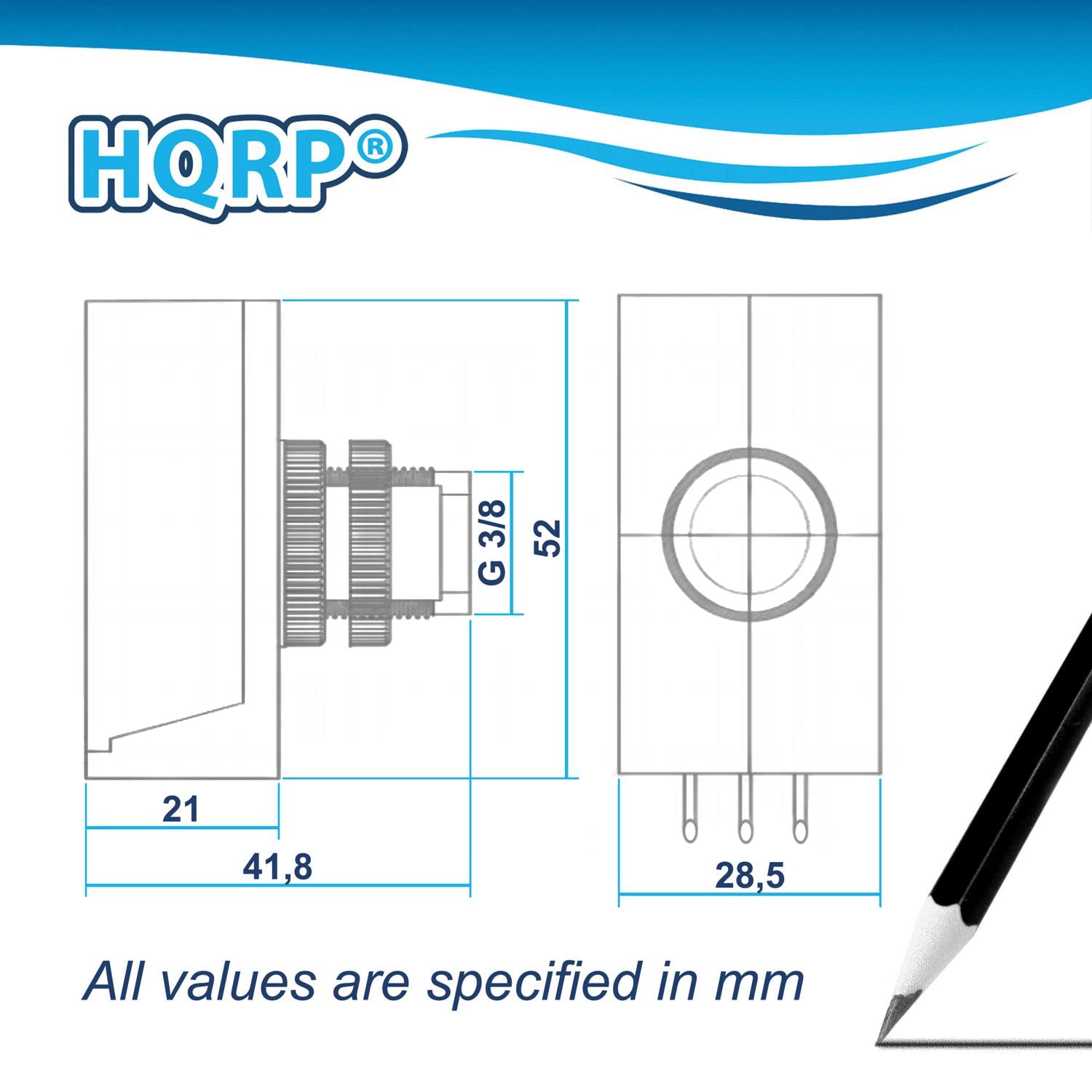 HQRP Photocell Sensor Dusk to Dawn Light Switch - Outdoor Photoelectric Control for Street Lights, Garage & Barn Lighting - Weatherproof Automatic On/Off Sensor for Security & Energy Savings