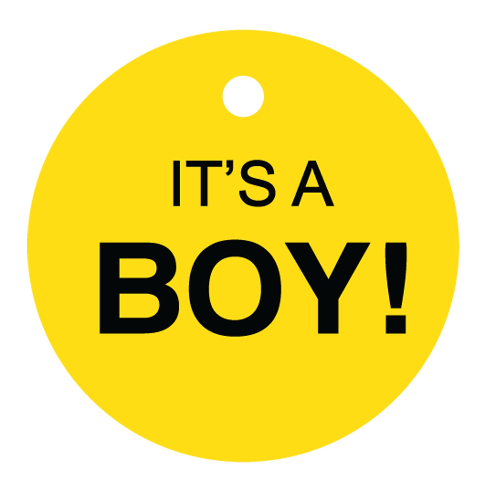 100 PCS Personalized Baby Shower Favor Gift Tags - Circle 